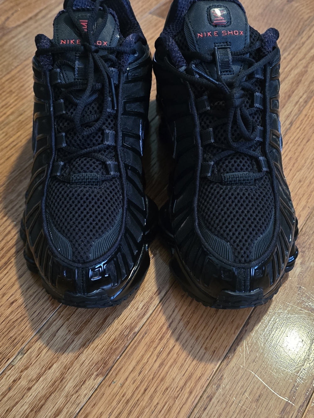 Nike Men's 6 Woman's 7.5 Black Shox TL Running Shoes - Picture 2 of 4